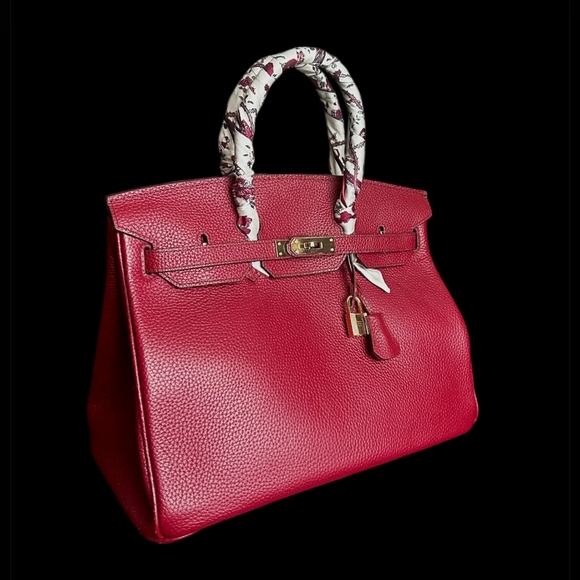 unknown Handbags - "Birkin" Style Leather Handbag